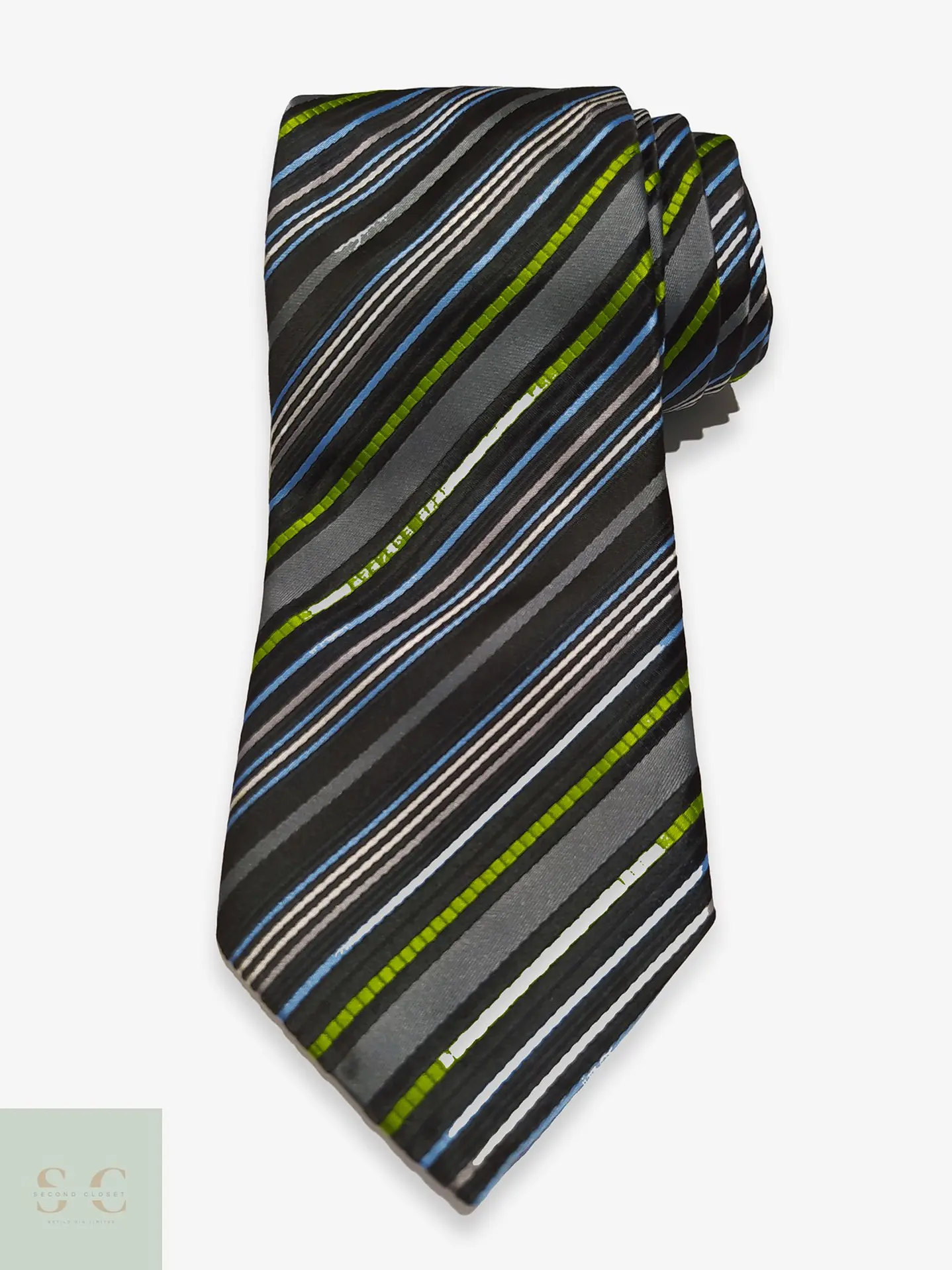 Corbata a Rayas Diagonales Multicolores Young Hero 1