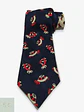 Corbata de Seda Estampada con Motivo de Tortugas Monti Cravatte - Miniatura 1