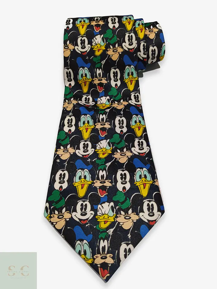 Corbata Vintage Estampada Personajes Disney - Pascal High Fashion 1