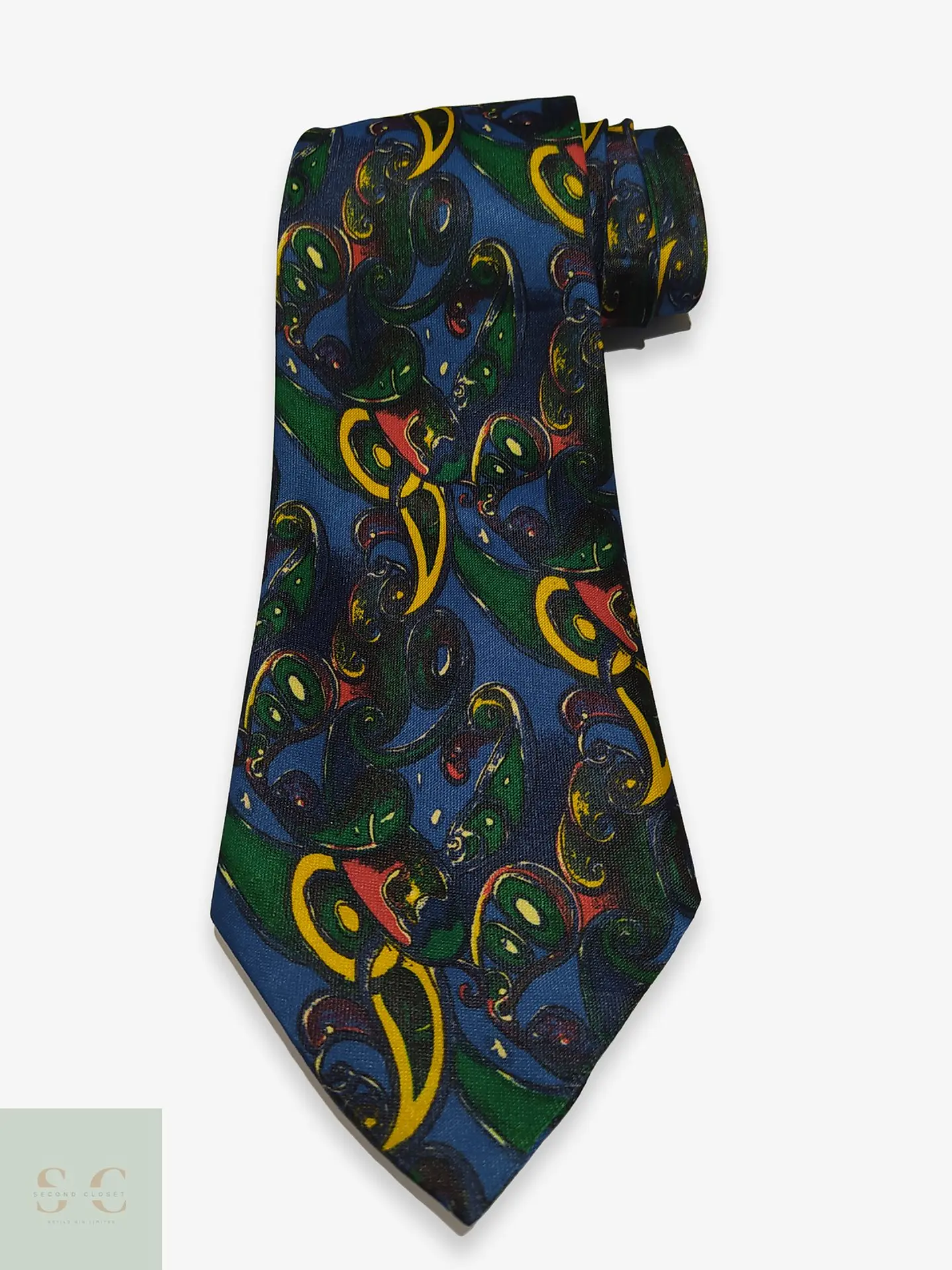 Corbata Vintage con Patrón Paisley Artístico Multicolor 1