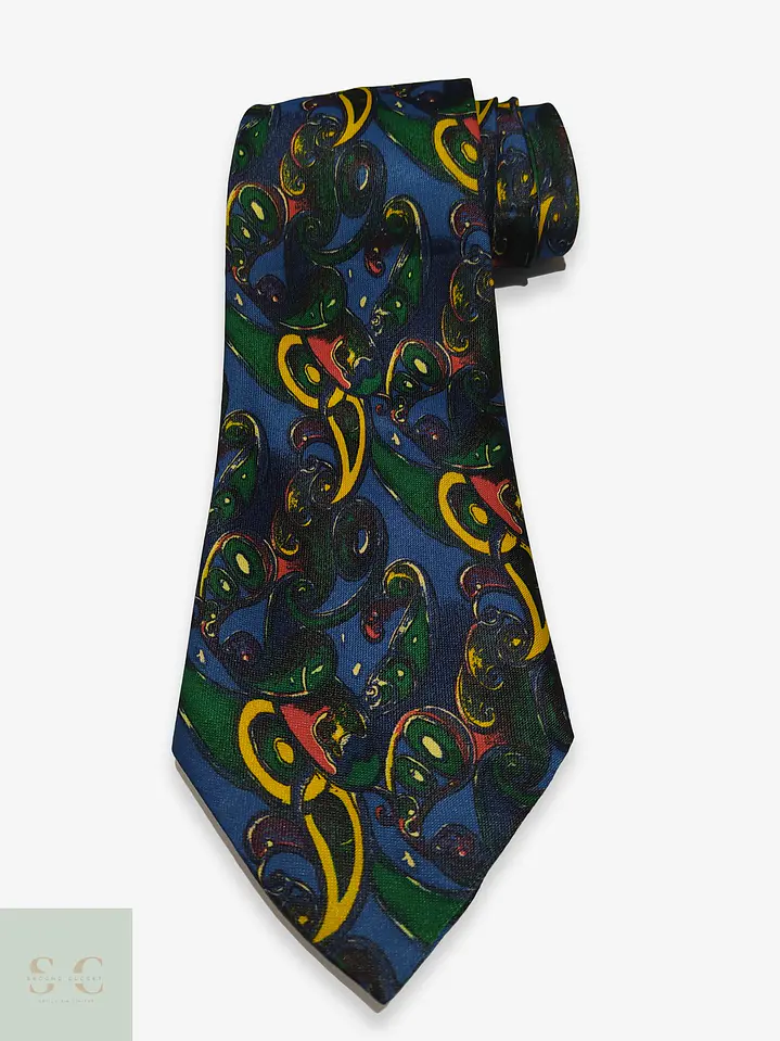 Corbata Vintage con Patrón Paisley Artístico Multicolor 1
