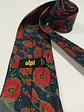 Corbata Vintage de Seda con Motivo Floral Artístico Alpi - Miniatura 2