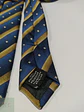 Corbata a Rayas Regimental Azul Marino y Dorado - Miniatura 2