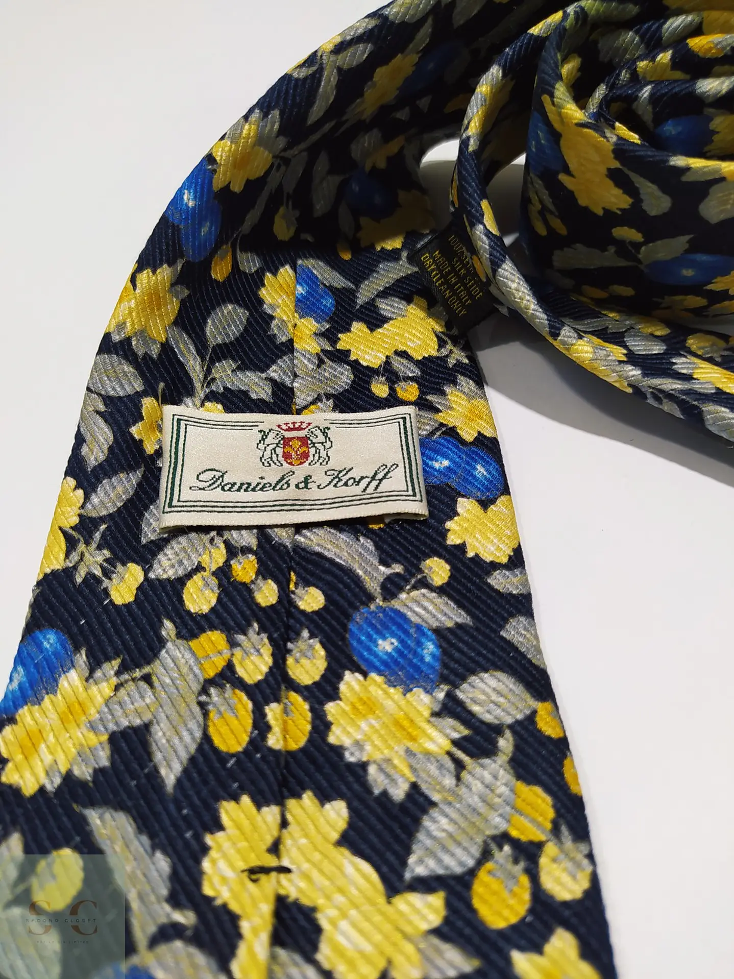 Corbata de Seda Floral Daniels & Korff 2