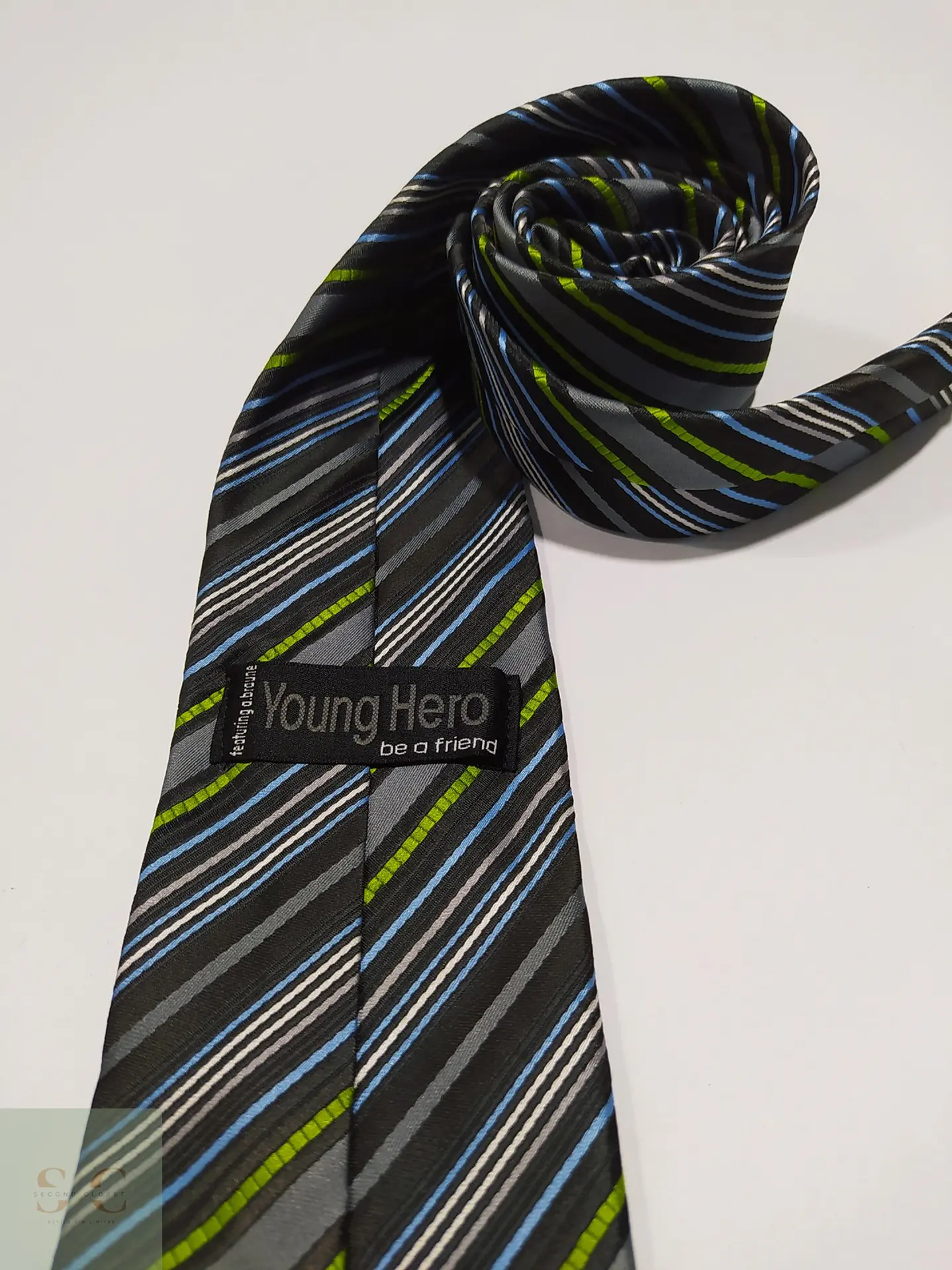 Corbata a Rayas Diagonales Multicolores Young Hero 2