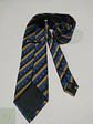 Corbata a Rayas Regimental Azul Marino y Dorado - Miniatura 3