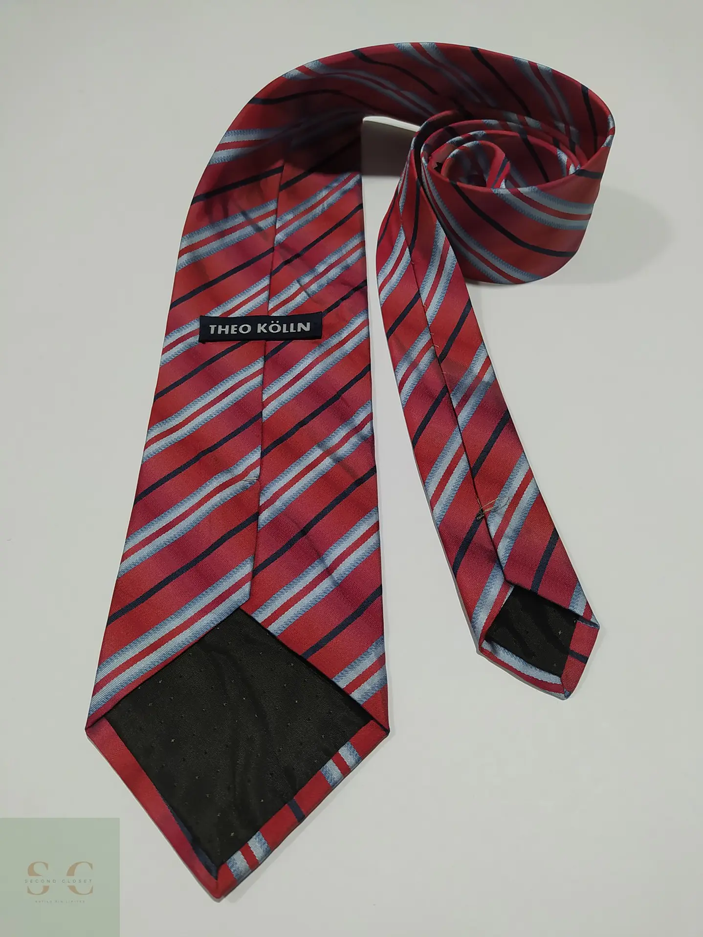 Corbata de Seda a Rayas Regimental Theo Kölln 3