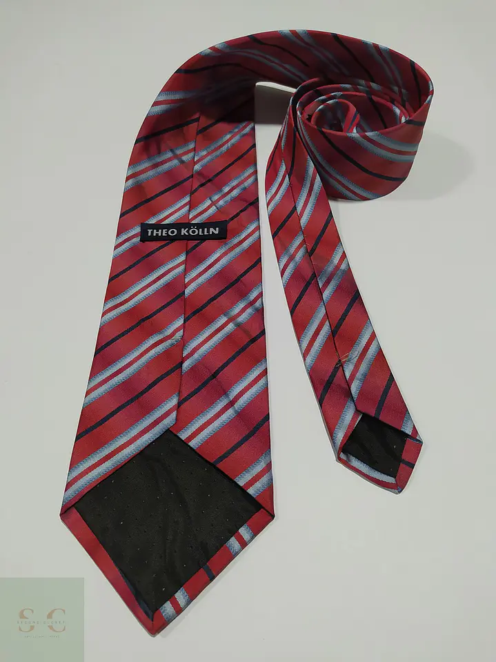 Corbata de Seda a Rayas Regimental Theo Kölln 3