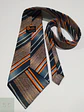 Corbata Vintage a Rayas Diagonales Chic Elegant Trevira - Miniatura 3