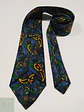 Corbata Vintage con Patrón Paisley Artístico Multicolor - Miniatura 3