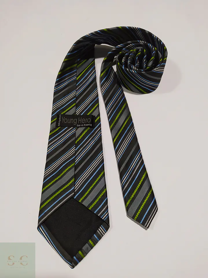 Corbata a Rayas Diagonales Multicolores Young Hero 4