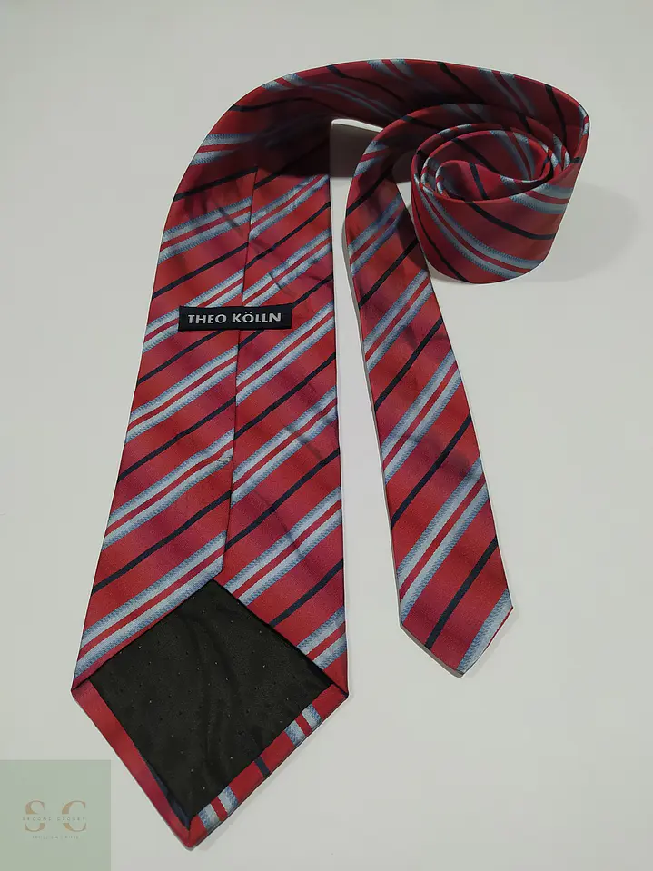 Corbata de Seda a Rayas Regimental Theo Kölln 4