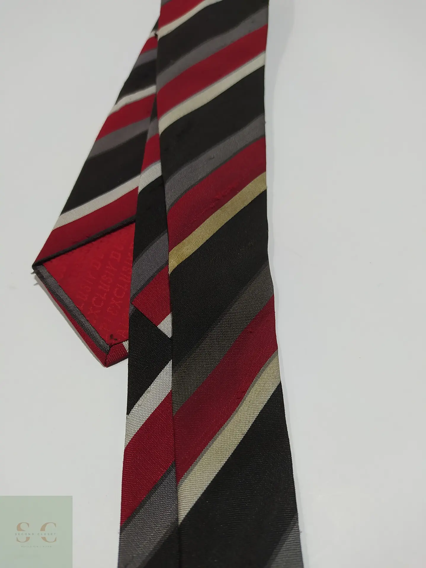 Corbata de Seda a Rayas Regimental Alpi 4