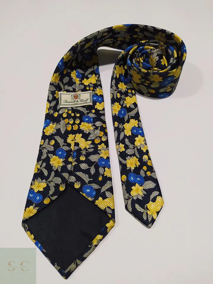 Corbata de Seda Floral Daniels & Korff 4