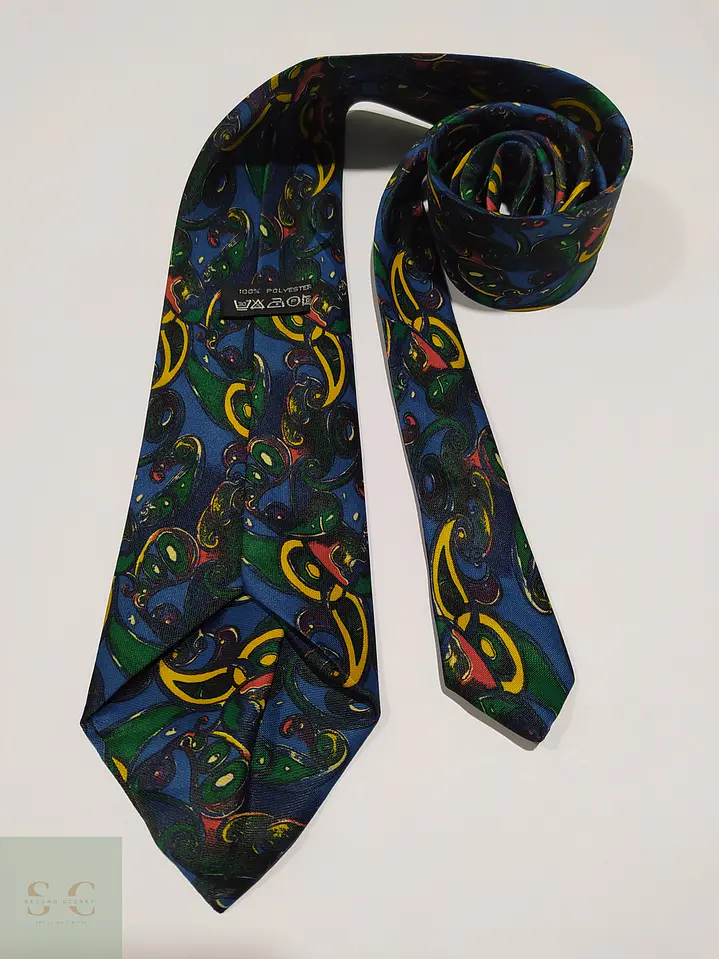 Corbata Vintage con Patrón Paisley Artístico Multicolor 4