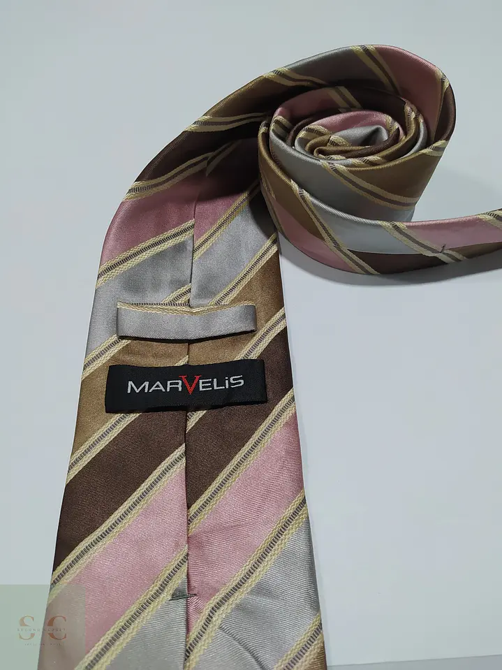 Corbata de Seda a Rayas Regimental Marvelis 2