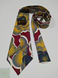 Corbata Vintage Maica International en Rayón con Estampado Art Déco - Miniatura 4