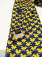 Corbata de Seda Amarilla con Micropatrón Geométrico Azul ect - Miniatura 3
