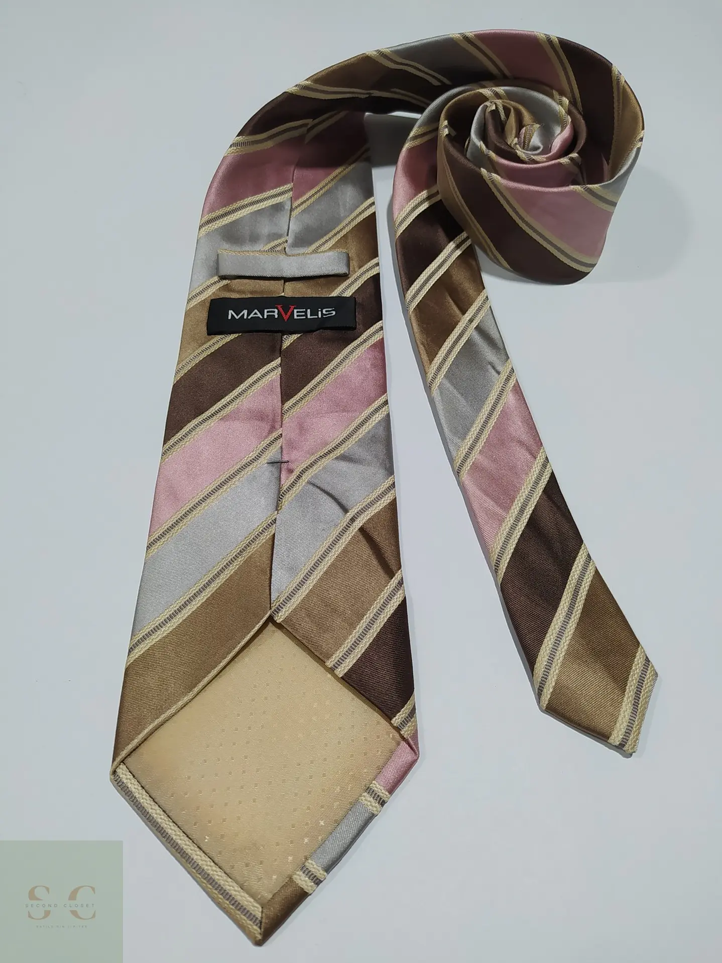 Corbata de Seda a Rayas Regimental Marvelis 4