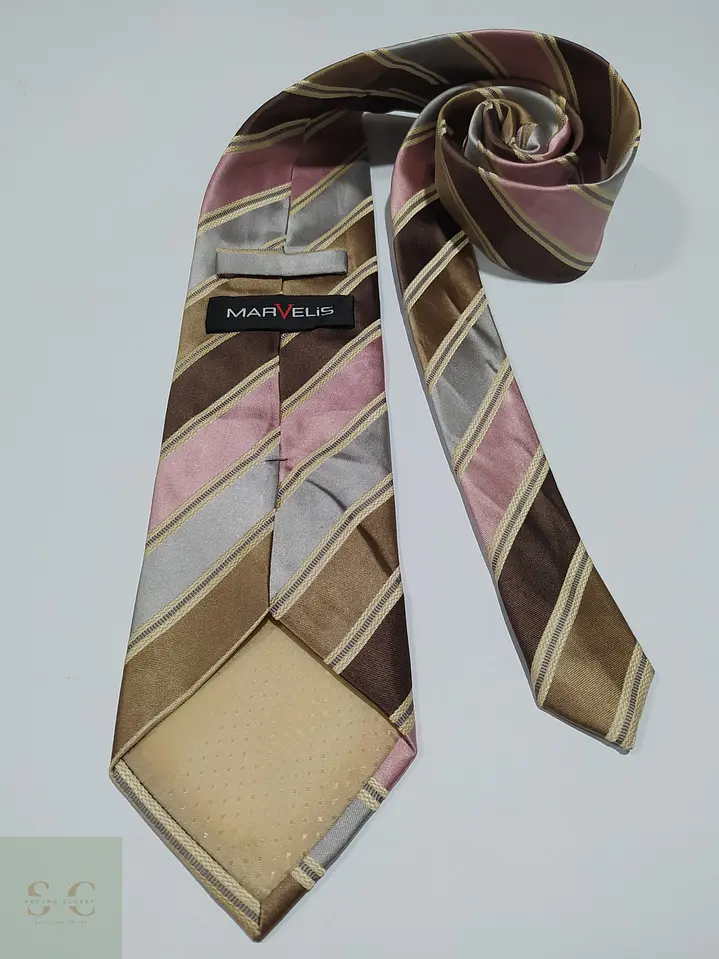 Corbata de Seda a Rayas Regimental Marvelis 4