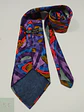 Corbata Vintage C&A con Patrón Abstracto Multicolor - Miniatura 4