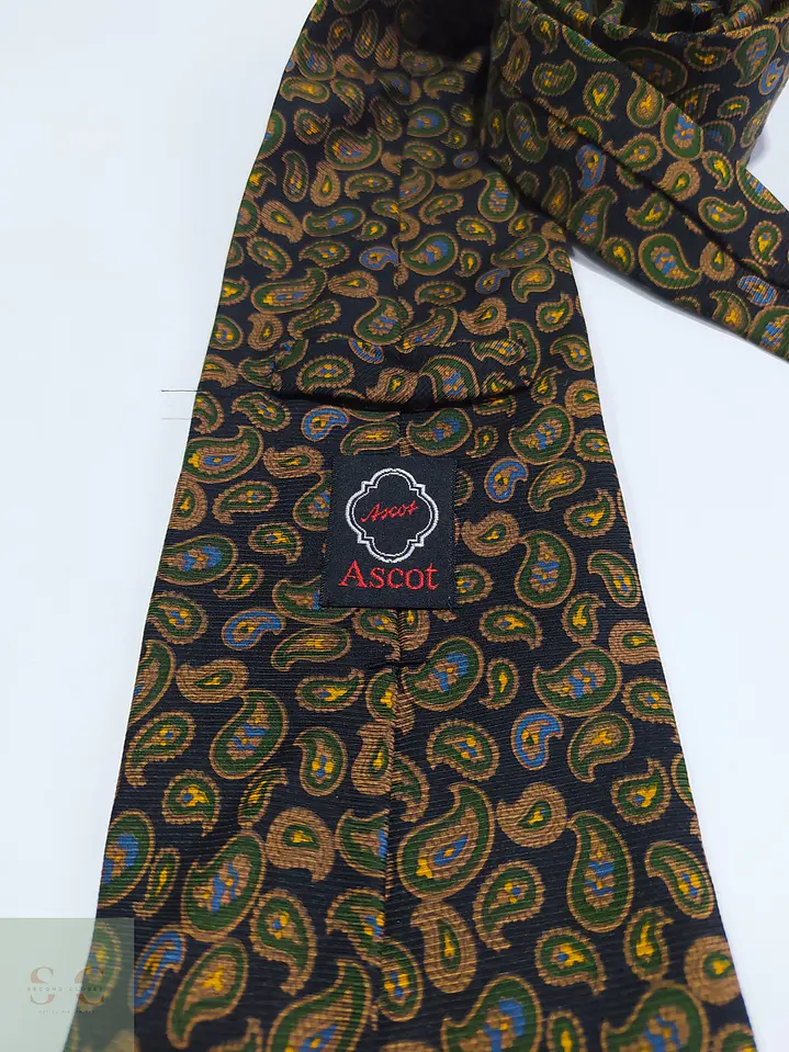 Corbata de Seda con Patrón Paisley Ascot 2