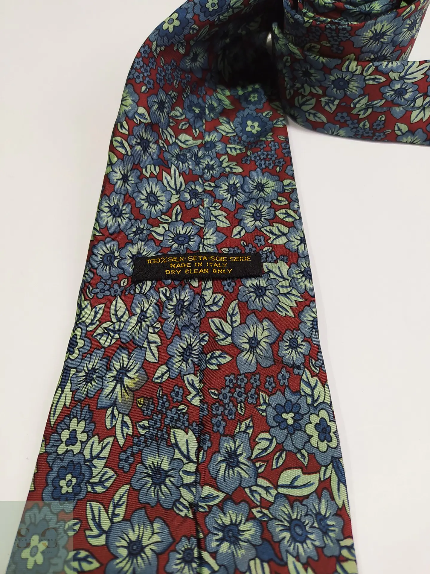 Corbata de Seda Italiana con Estampado Floral Angelo 2