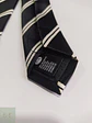 Corbata C&A a Rayas Diagonales Regimental Blanco y Negro - Miniatura 3
