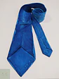 Corbata de Pura Seda Azul con Patrón Artístico Batik Meier Seide - Miniatura 3
