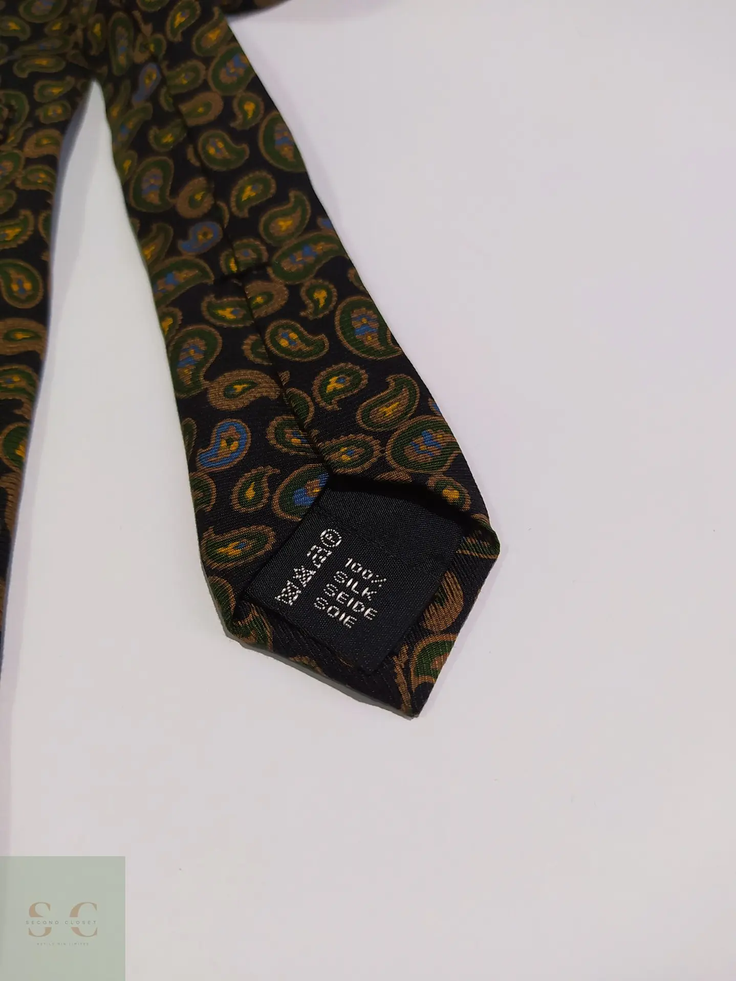 Corbata de Seda con Patrón Paisley Ascot 3