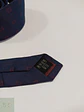 Corbata Azul Marino con Micropatrón Geométrico Orrera - Miniatura 3