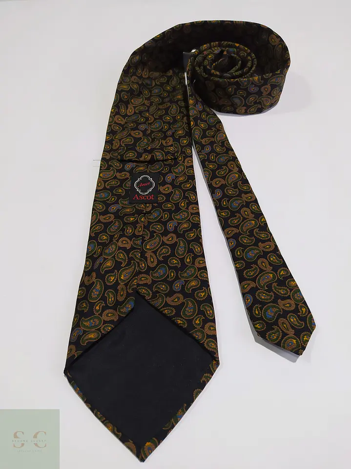 Corbata de Seda con Patrón Paisley Ascot 4