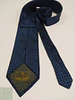 Corbata de Seda Micropatrón Azul van Laack - Miniatura 4
