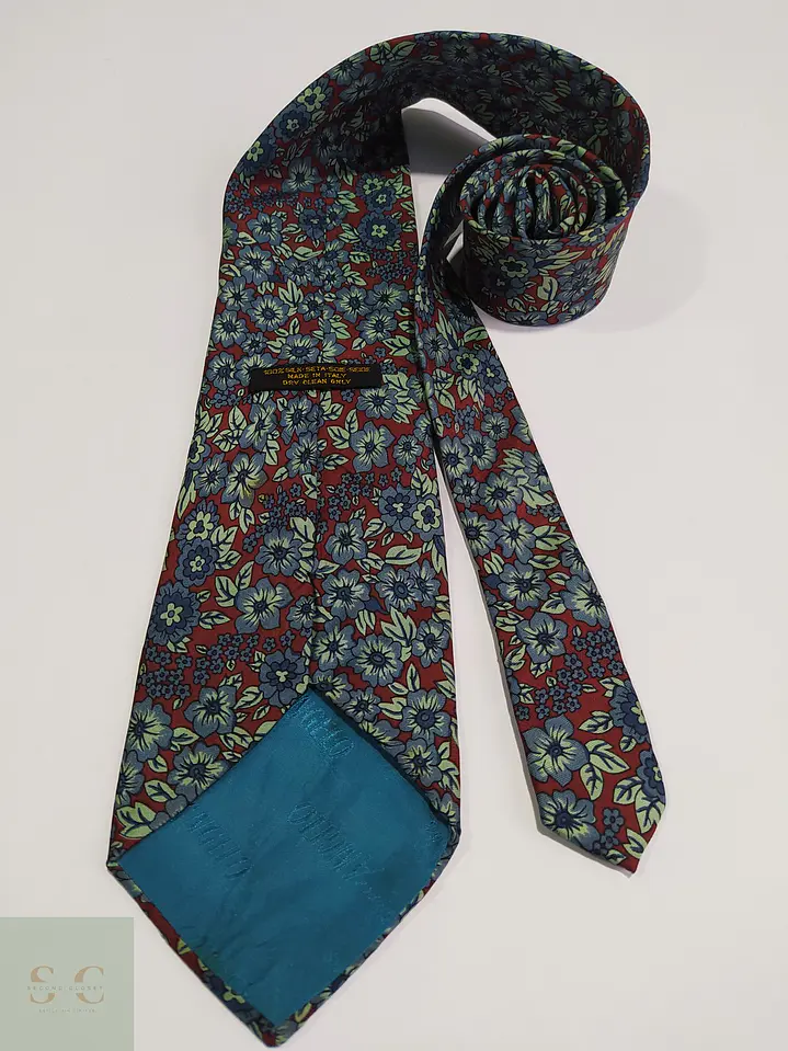 Corbata de Seda Italiana con Estampado Floral Angelo 4