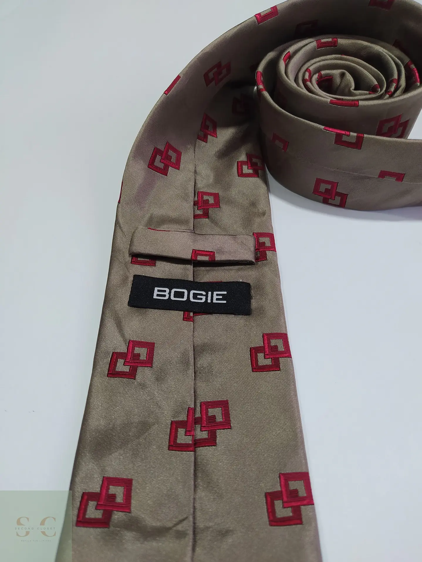 Corbata de Seda a Patrón Geométrico Bogie 2