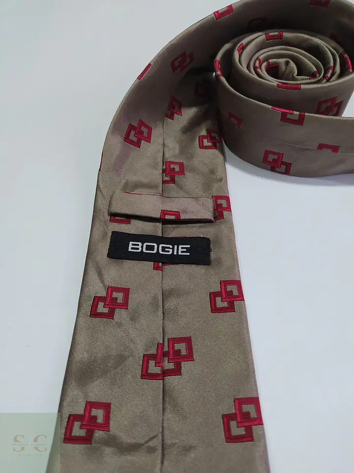 Corbata de Seda a Patrón Geométrico Bogie 2