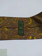 Corbata de Seda Vintage con Patrón Paisley en Tonos Mostaza y Verde Oliva - Miniatura 2