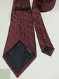 Corbata de Seda Borgoña con Micropatrón Geométrico Studio Coletti - Miniatura 3