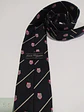 Corbata Estilo Club con Rayas Diagonales y Escudos Heráldicos - Miniatura 2