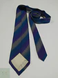 Corbata de Seda Vintage a Franjas Degradé y Micropatrón - Miniatura 3