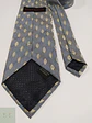 Corbata de Seda Azul Grisáceo con Micropatrón Geométrico Studio Coletti - Miniatura 3