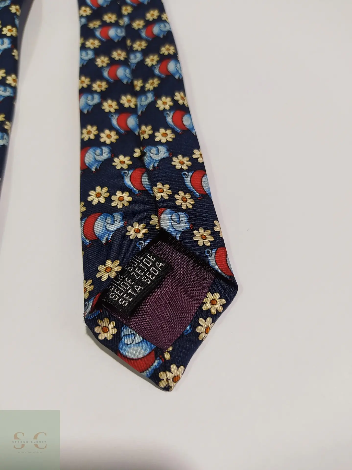 Corbata de Seda Daniels & Korff Estampado Novelty Cerditos y Flores 3