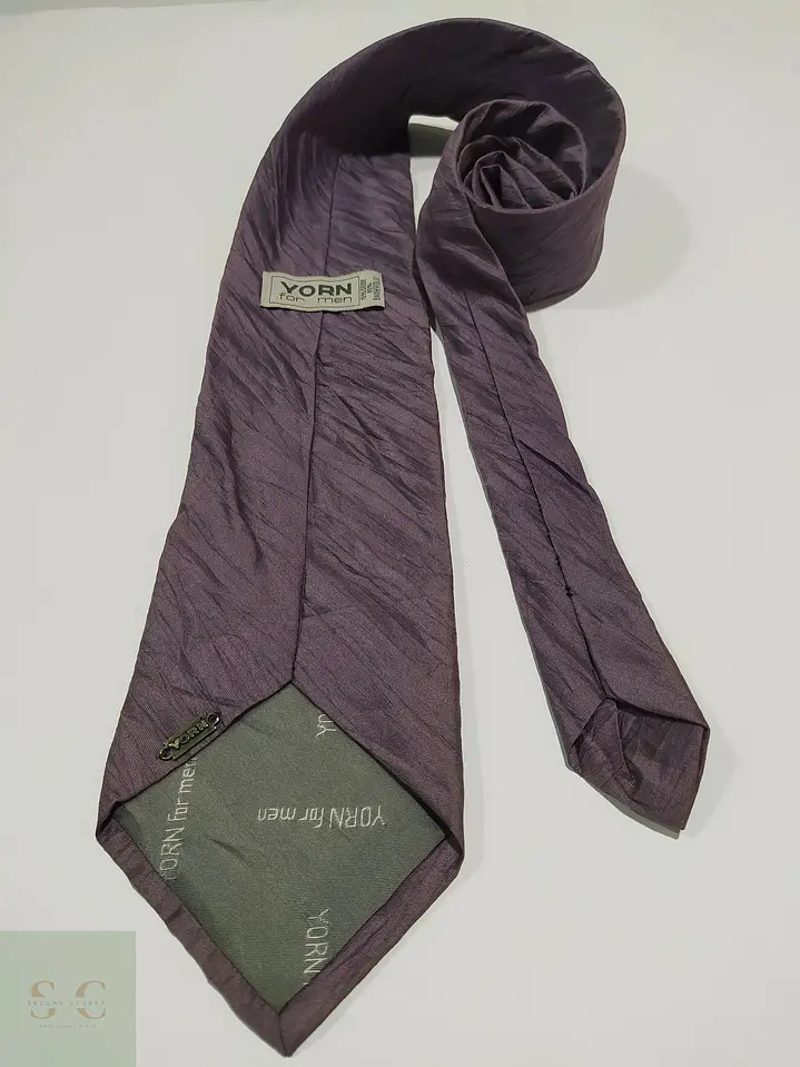 Corbata Texturizada Morado Berenjena Yorn for Men 3