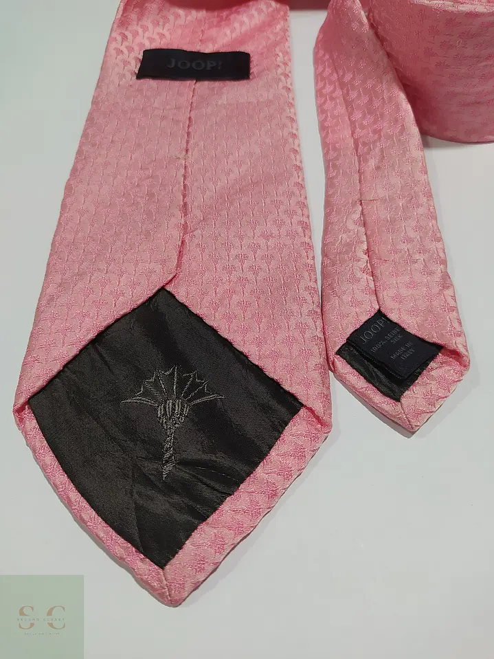 Corbata de Seda Rosa Jacquard JOOP! Made in Italy 3