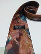 Corbata Vintage tk Ties con Estampado Abstracto Terracota y Turquesa - Miniatura 2