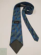 Corbata Derby Geométrica Abstracta en Tonos Azul y Verde - Miniatura 3