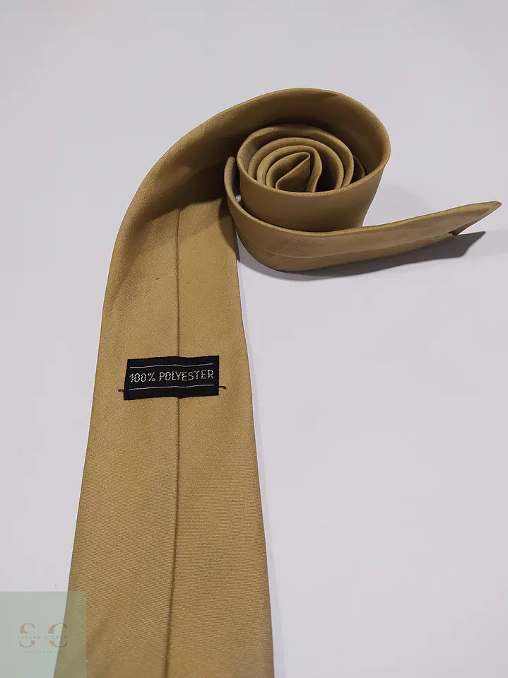 Corbata Monocromática Tone-on-Tone Camel Vintage 2