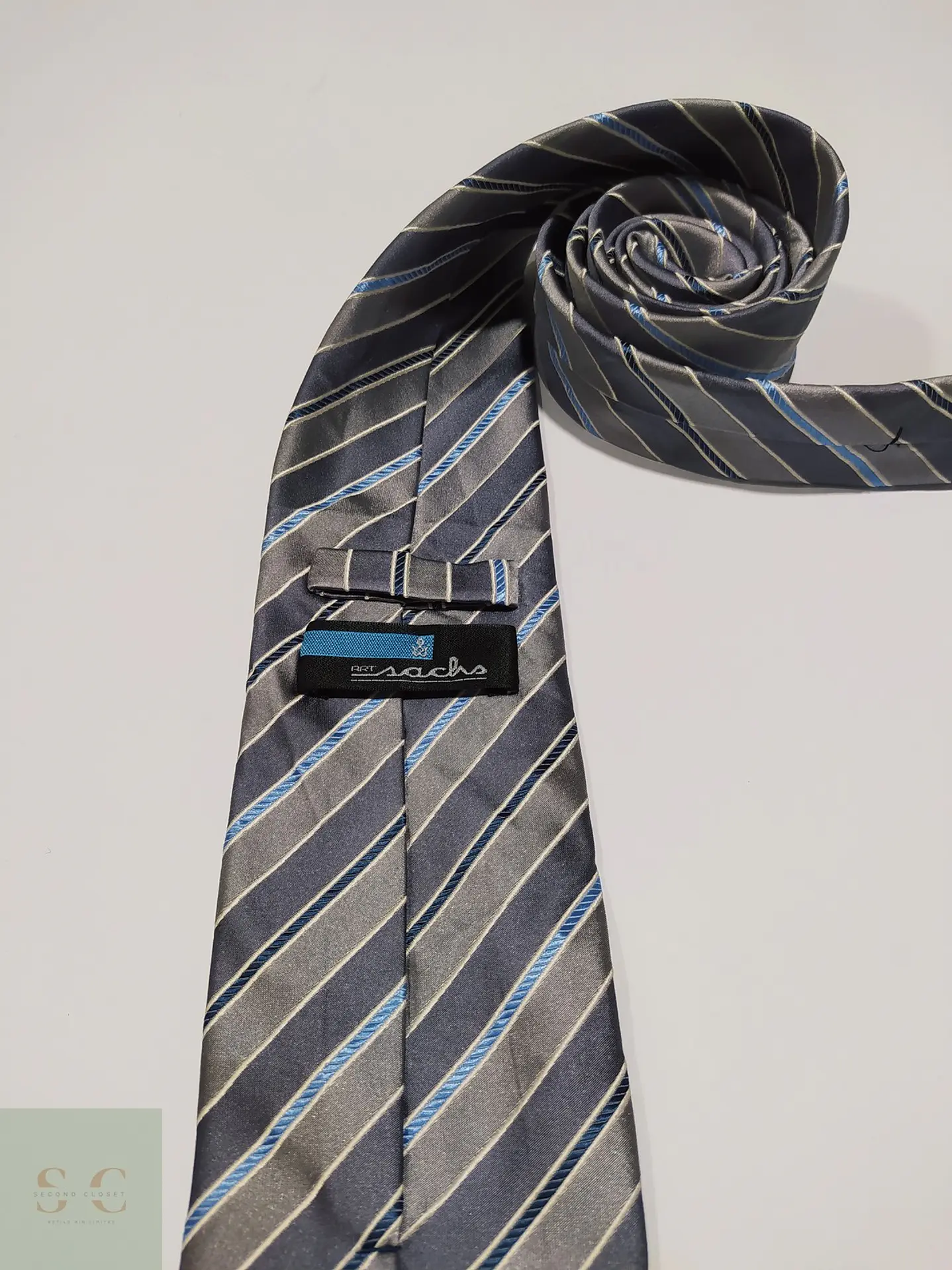 Corbata de Seda a Rayas Regimental Art Sachs 2