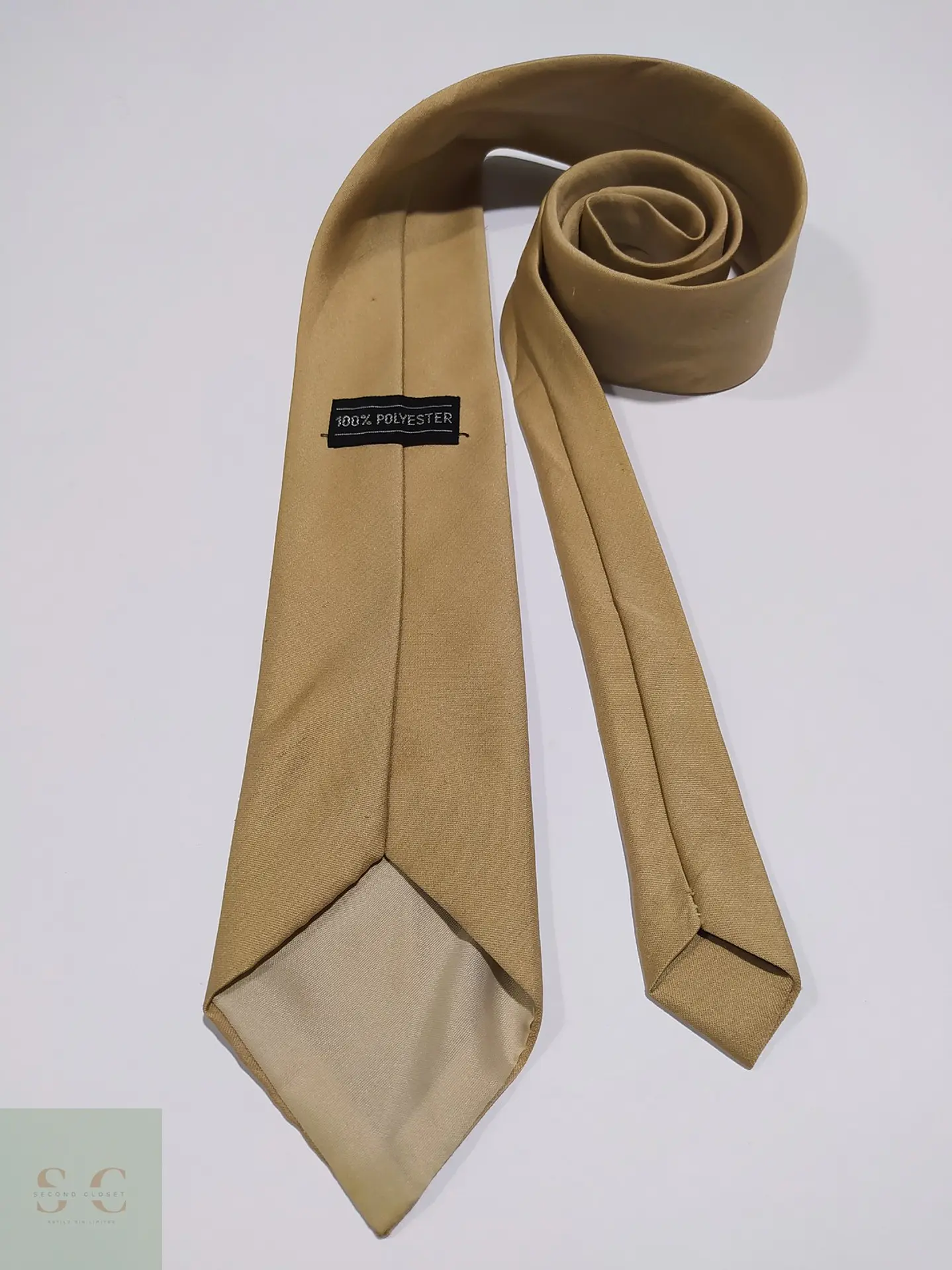 Corbata Monocromática Tone-on-Tone Camel Vintage 3