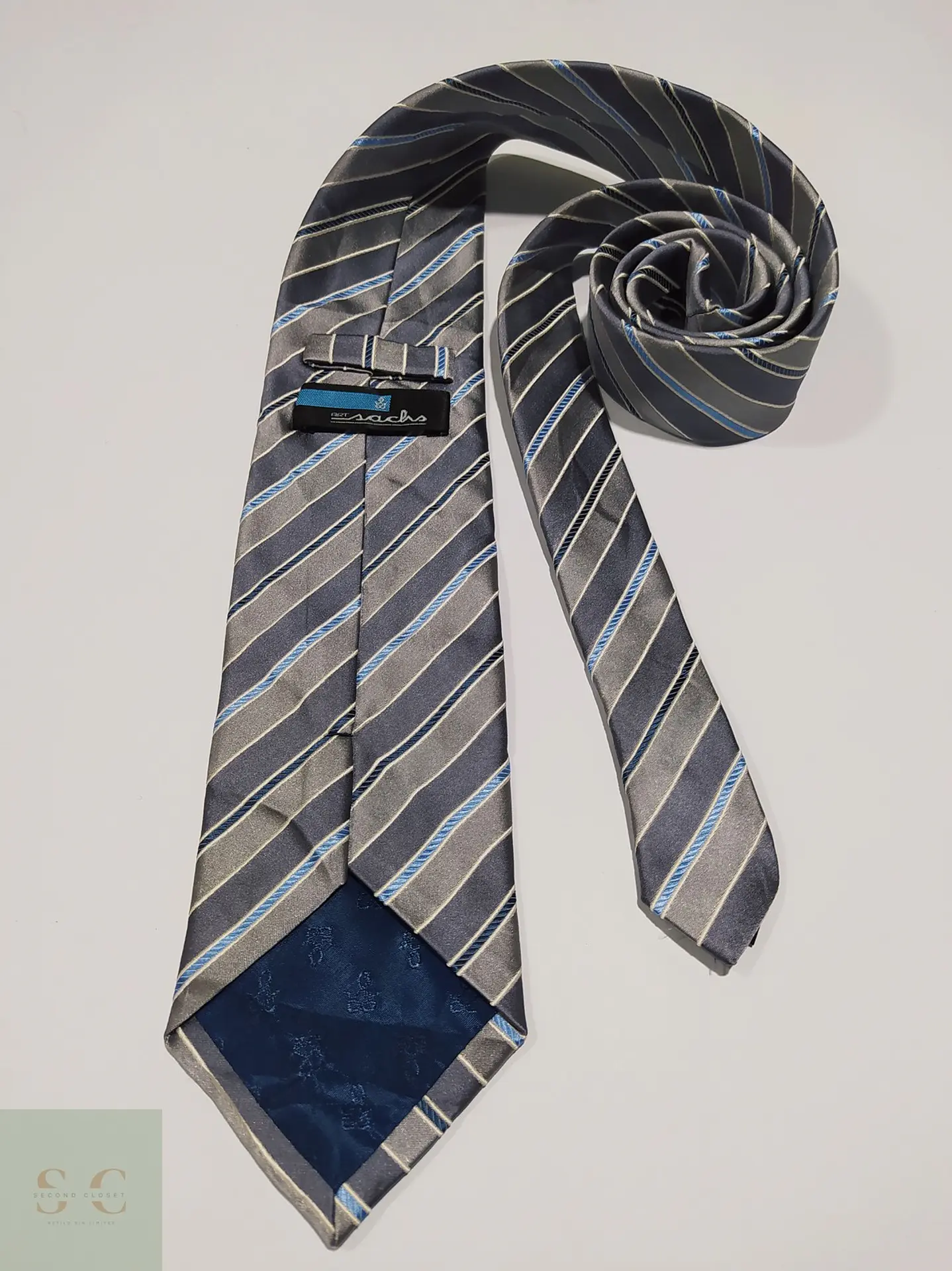 Corbata de Seda a Rayas Regimental Art Sachs 4